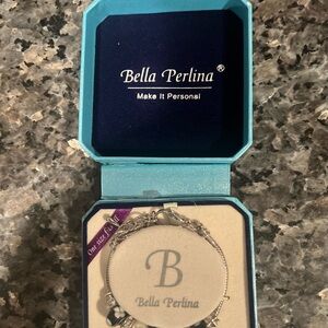 Bella Perlina Silver Charm Bracelet